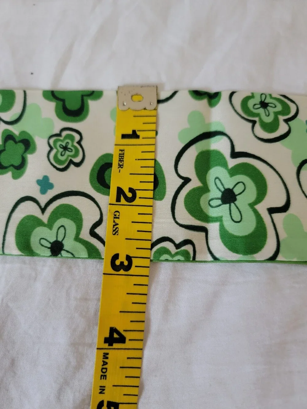 Green Floral Ribbon Scarf - Home Accents